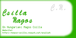 csilla magos business card